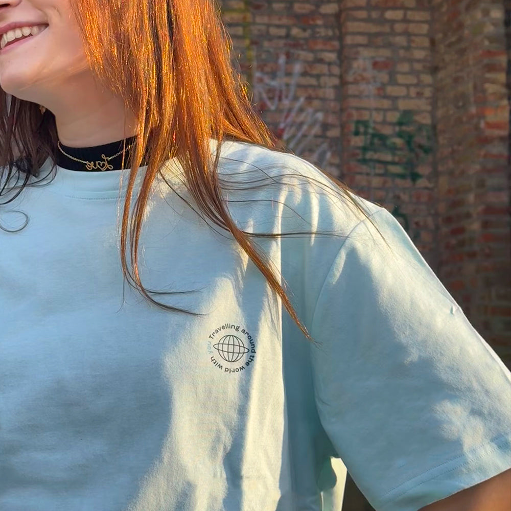 WORLD TRAVELLER SHIRT - SKY BLUE